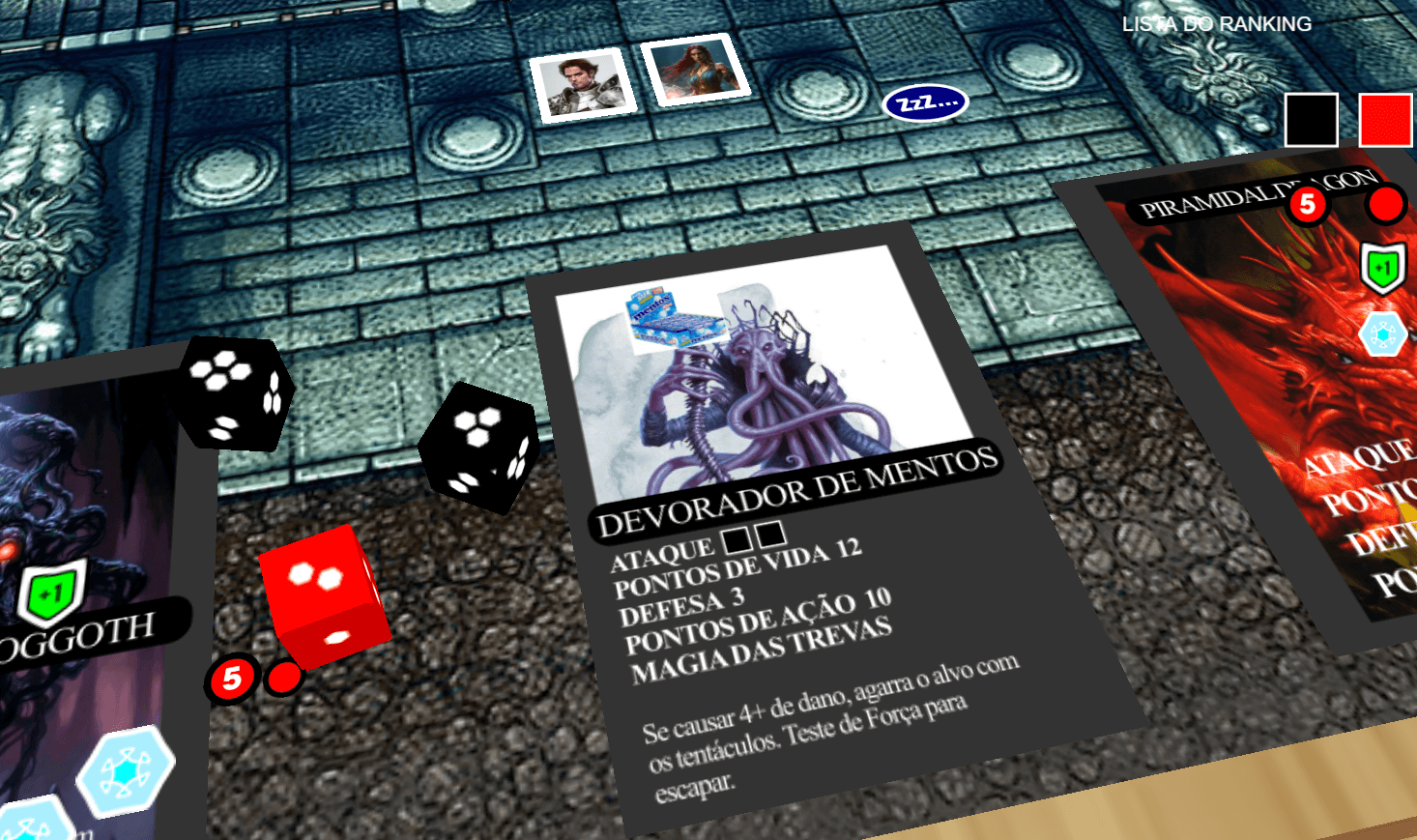 Tabuleiro virtual para jogos